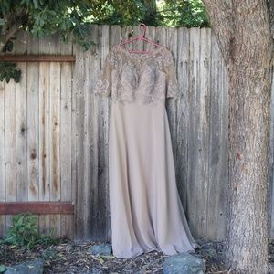 Mother of The Bride Dress Taupe - Size 16w